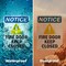 Signmission Fire Door Keep Closed OSHA Notice Sign, Plastic, 7in W x 10in L, 2PK OS-2PACK-NS-P-710-V-12577 - alternate 3